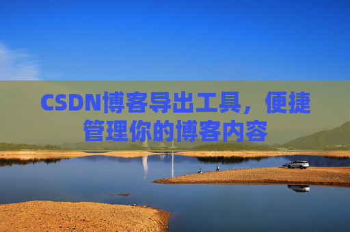 CSDN博客导出工具,便捷管理你的博客内容